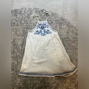 Revolve Lovers & Friends Poetic Linen Ivory Sun Dress XS